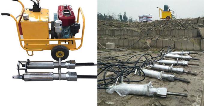 Máquina hidráulica do divisor da rocha para a mineração 0