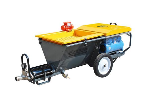 Tipo máquina de pulverização do parafuso do almofariz com compressor de ar